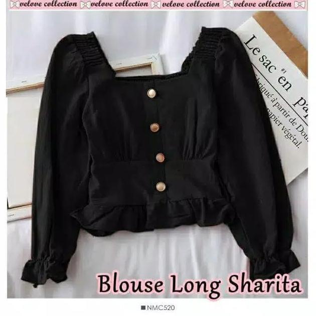 Bluss Baju Atasan Fashion Korea Wanita Blouse Peplum Unik Anak Remaja