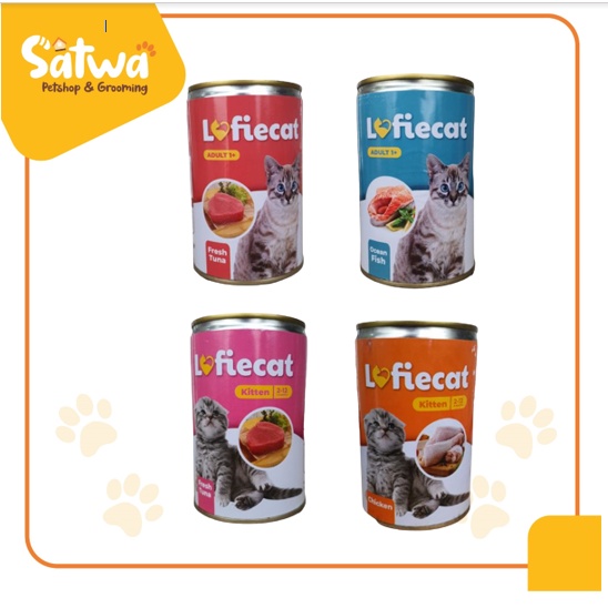 Lofiecat Wet Food Adult &amp; Kitten 400gr Makanan Kucing Kaleng Lofie Cat