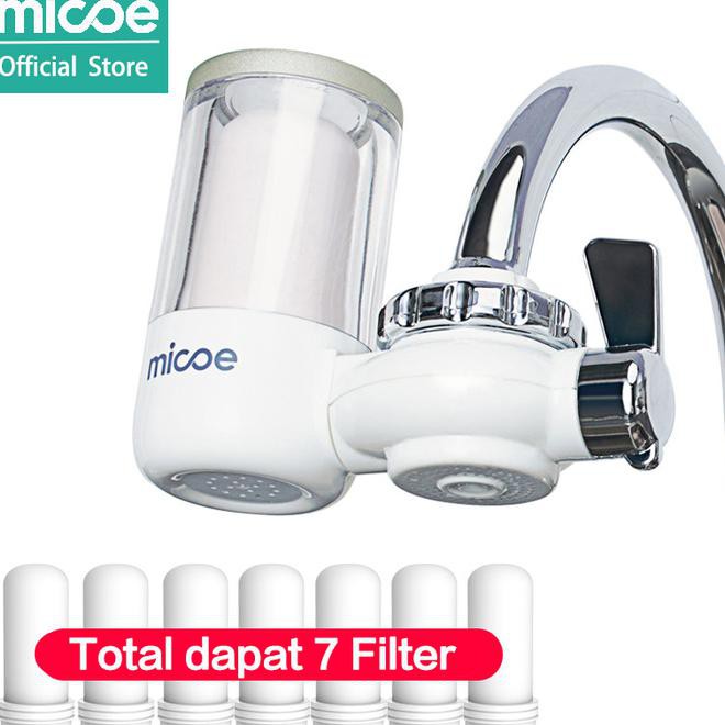 Micoe Pemurni Air Kran Filter Kran Dapur Total Dapat 7 Filter Elemen