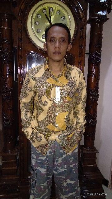 Kemeja Batik Pria Slim Fit Lengan Panjang Original Colindion Fashion Pria Batik Cbl1089