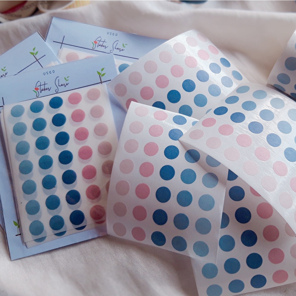 

UseoLab - Stiker Bulat Share Versi Biru Dekorasi Scrapbook/Jurnal/Planner/Wall Decor