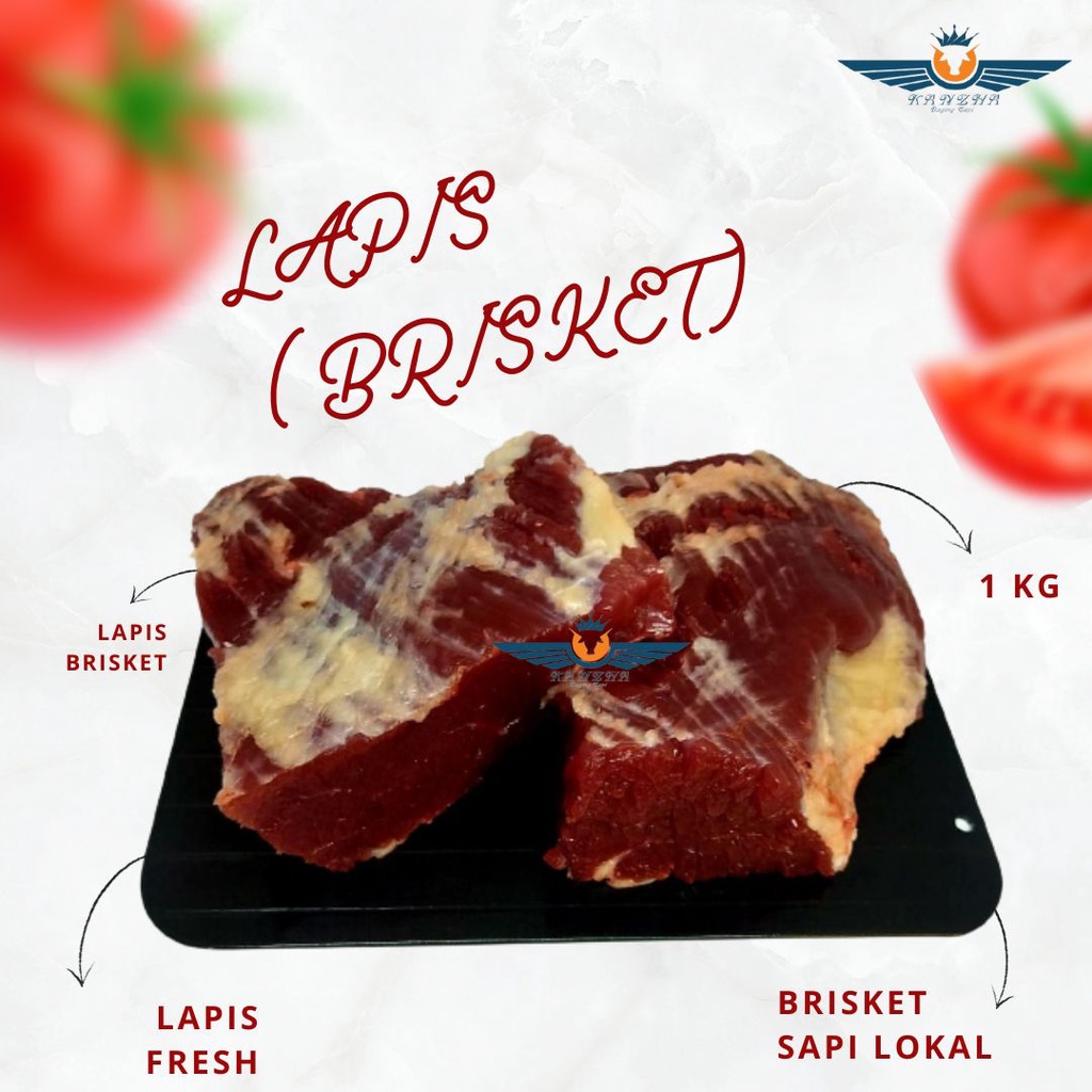 Jual Daging Sapi Lokal Lapis Brisket Untuk Rendang Teriyaki Yakiniku