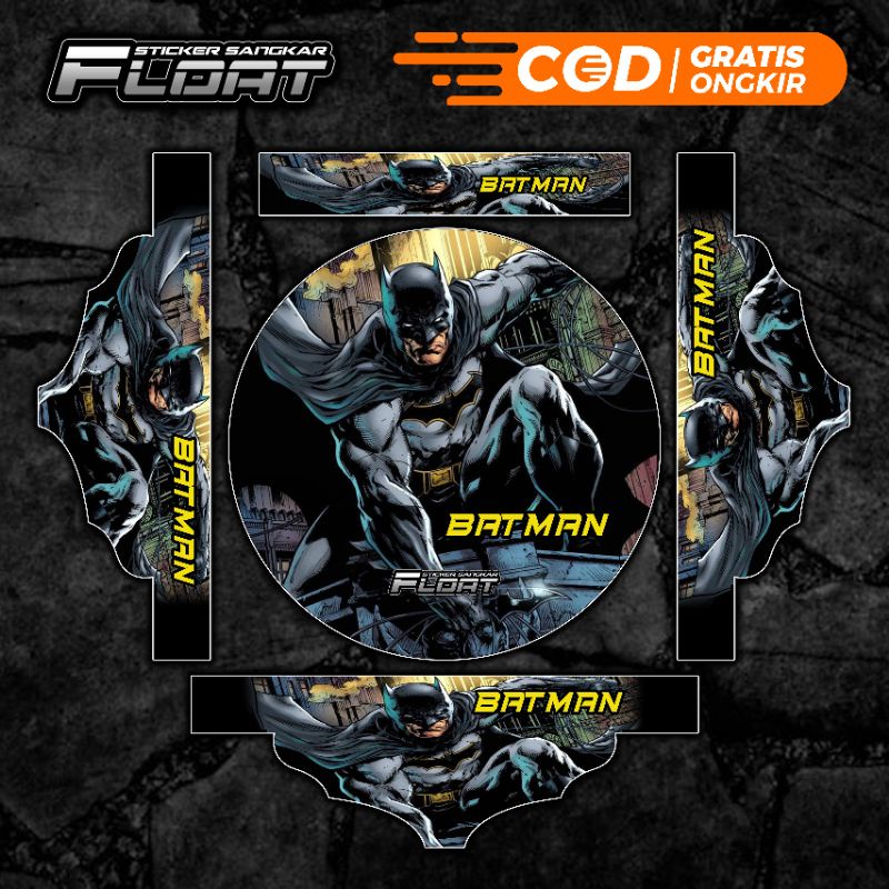 TERBARU STIKER DECAL SANGKAR TEBOK LOVEBIRD PVC UNIVERSAL MOTIF BATMAN