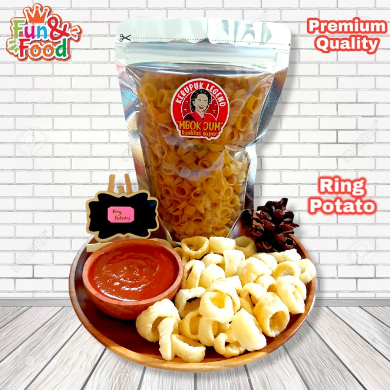 

Kerupuk Mentah Kerupuk Ring Potato Kentang Cincin Krupuk Kering Kualitas Premium