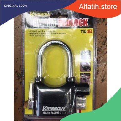 ACE Krisbow Gembok Dengan Alarm Anti Maling / Padlock Alarm Gembok Anti Maling/Gembok Alarm