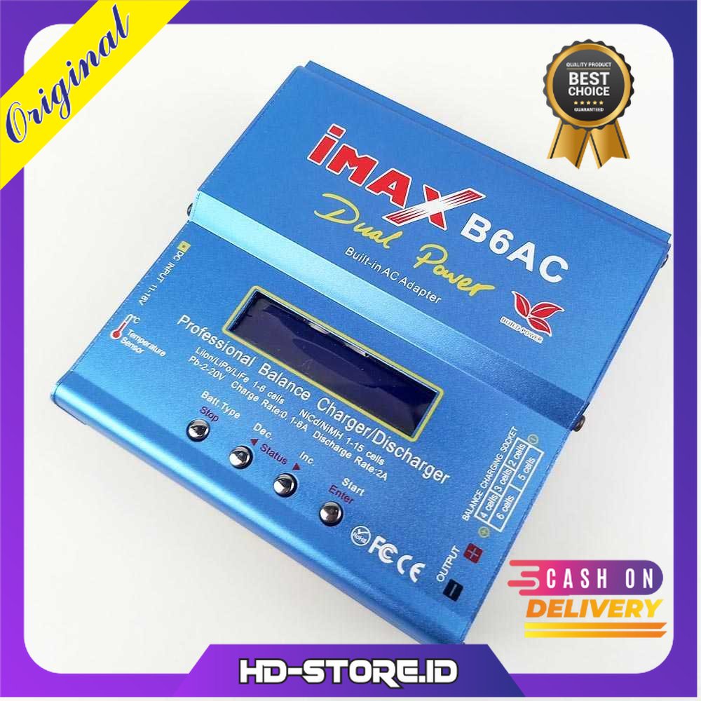 IMAX Charger Baterai LiPo dengan AC Adapter Integrated - B6AC