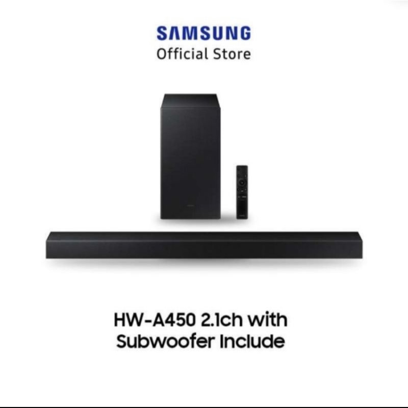 Samsung Soundbar HW-A450 with Subwoofer Speaker [2.1 CH] Garansi Resmi