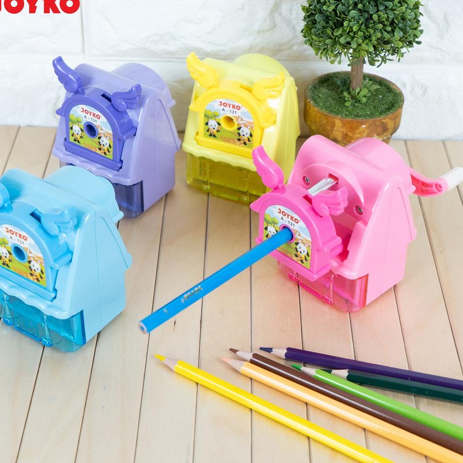 

Kekinian - Sharpener Rautan Serutan Putar Joyko A-131 ,