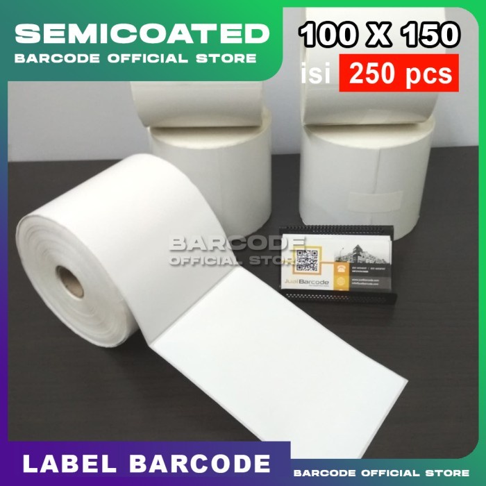 

LABEL STICKER SEMICOATED BARCODE 100mm X 150mm CARGO A6 RESI ONLINE