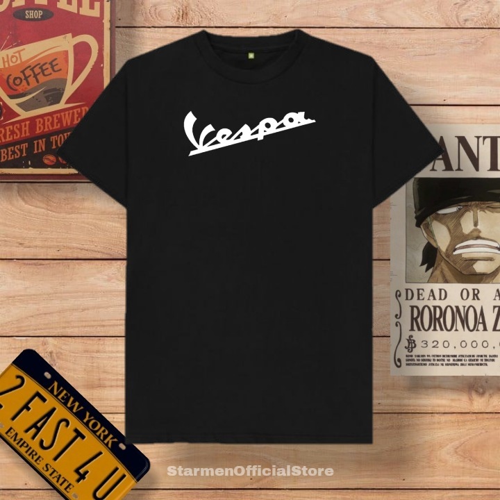 Kaos Distro Unisex VESPA Katun Combed 30s / sablon polyflex /polyflex premium / Pakaian Pria Wanita Atasan Cowok Cewek /kaos kekinian / kaos viral / tshirt tumbrl tee basic /SIZE M , L , XL , XXL / kaus oblong oversize kaos murah best seller ready