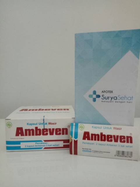 Ambeven 1 Blister isi 10 Kapsul - Obat Wasir - Ambeien