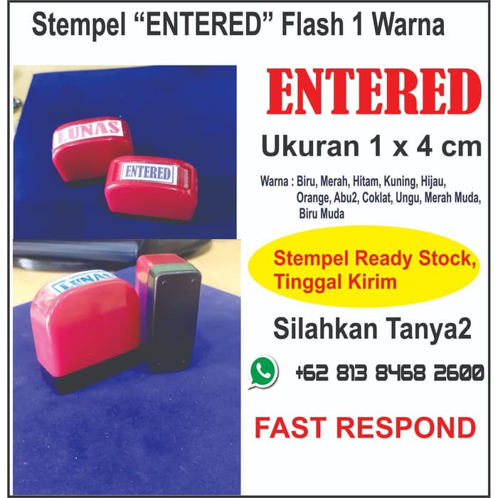 

Stempel Entered Flash 1 Warna