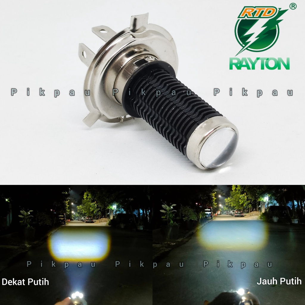 Lampu Depan Motor H4 Lampu Utama Laser M11W Original RTD Rayton D2 Putih Putih Headlamp