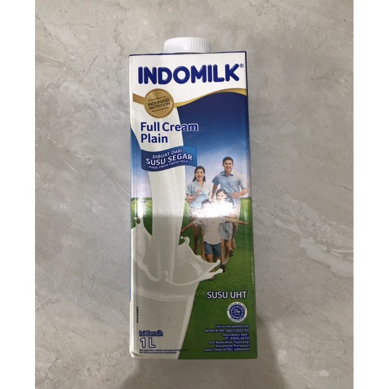 

MURAH! (1PCS) SUSU INDOMILK UHT FULL CREAM | 1 LITER