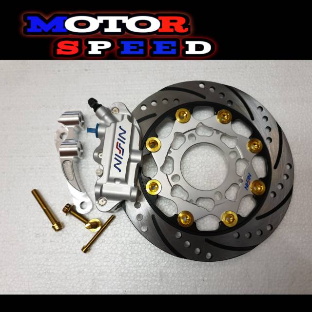 Kaliper Monoblok Nissin Set Piringan Depan Nissin Baut Probolt Dan Breket Kaliper