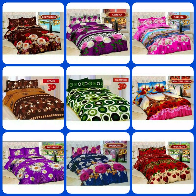 SPREI BONITA QUEEN 140X200 / 145X200 / 150X200 / 160X200 BROWN ROSE.CORINA.SAKURA.SPAZIO.OLIMPICO.