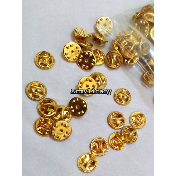 Kancing kupu kancing pin gold harga per 1 pcs