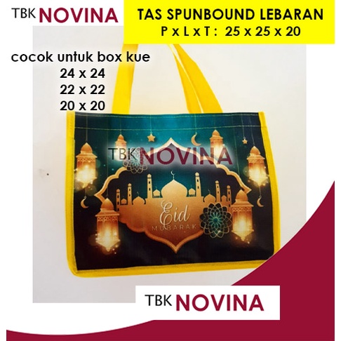 TAS SPUNBOUND LEBARAN/ TAS KAIN IDUL FITRI / TAS KOTAK KUE