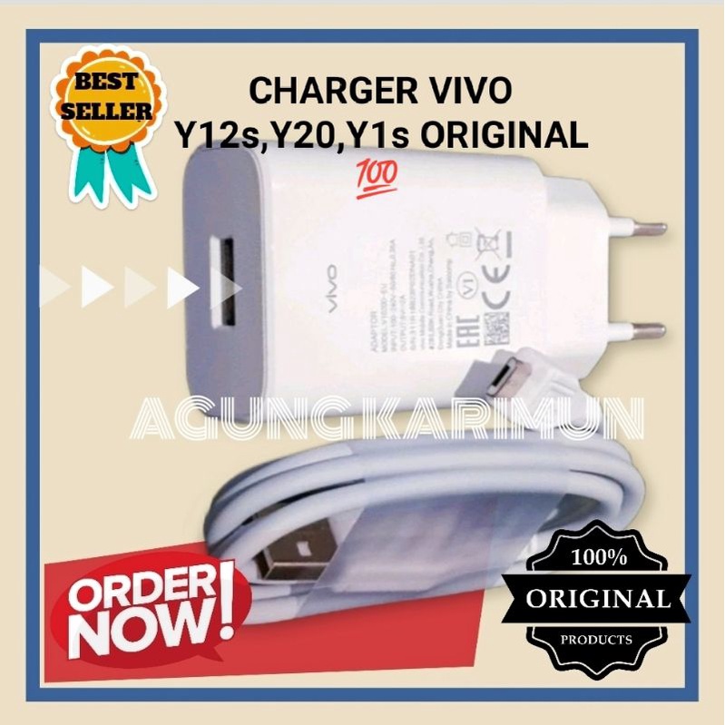 CHARGER VIVO Y12s,Y20,Y1s ORIGINAL 100%