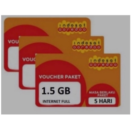 Voucer data indosatFreedom Internet 1.5 Gb1ro8d1said