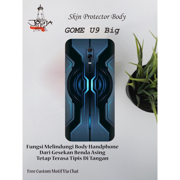 Dapat 2pcs Garskin Gome U9 Motif wall - Free Custom Motif