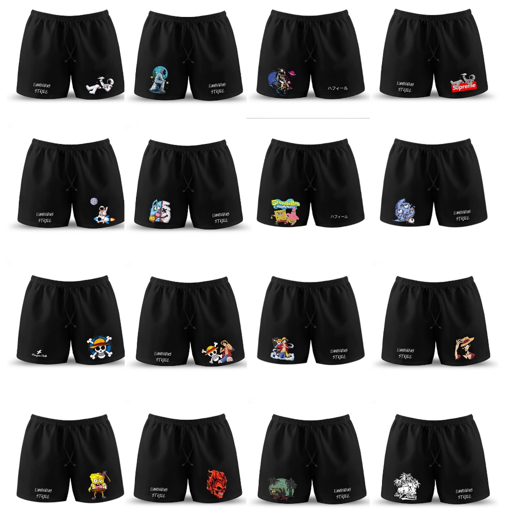 CELANA BOXER / SHORTPANTS BAND MOTIF KARTUN