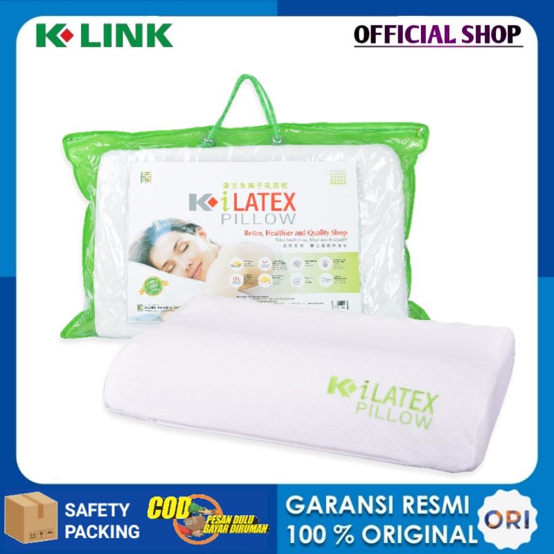 K-I LATEX PILLOW ORIGINAL BANTAL K I LATEX TERAPI KESEHATAN MENINGKATKAN KUALITAS TIDUR