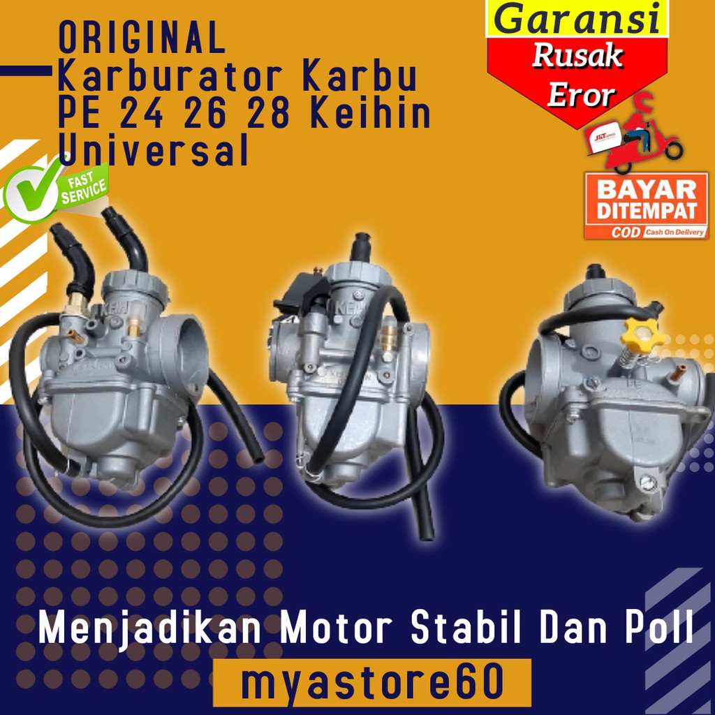 Karburator Karbu Carburator Karbulator PE 24  PE 26 PE2 8 Keihin Original Universal Sparepart Motor
