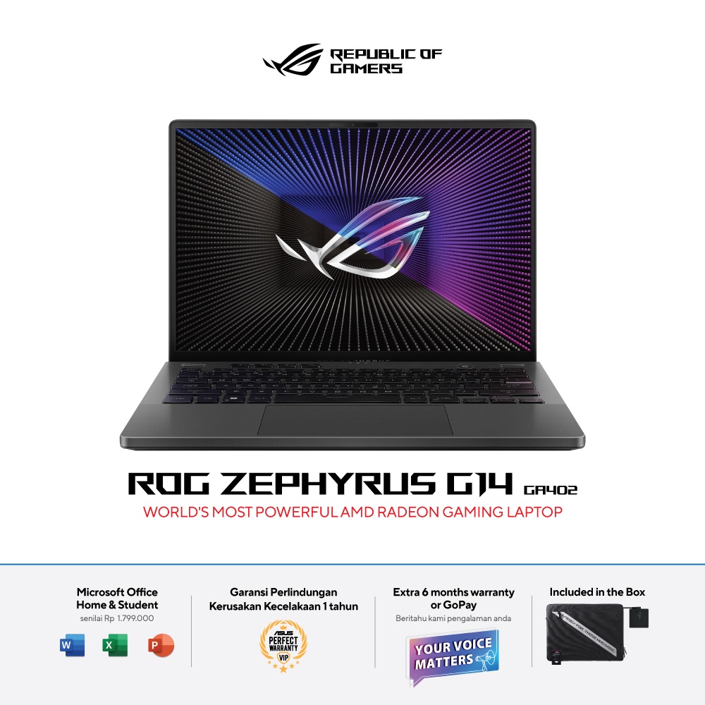 ASUS ROG Zephyrus G14 GA402RK R9-6900HS 16GB 1TB RX6800S 8GB W11