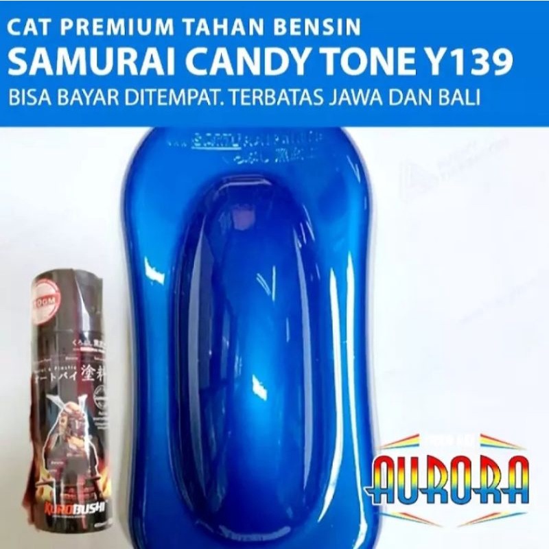 Pilox Samurai Marine Blue Y139 Candy Biru Candytone Yamaha Transparan Tahan Bensin 400cc