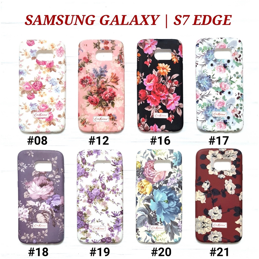 SAMSUNG GALAXY S4 I9500 S5 G900 S6 EDGE S7 S7 FLAT S7 EDGE S8 S8 PLUS S9 S9 PLUS S10 S10 E - CK FLOWER Soft Case Glow In The Dark