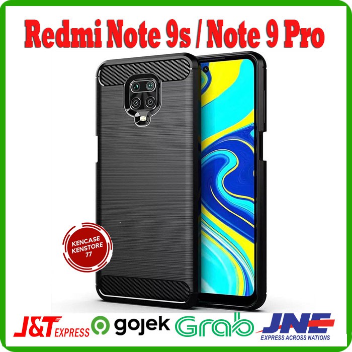 CASE REDMI NOTE 9S 9 PRO IPAKY SOFTCASE CARBON AIR BAG ARMOR HYBRID