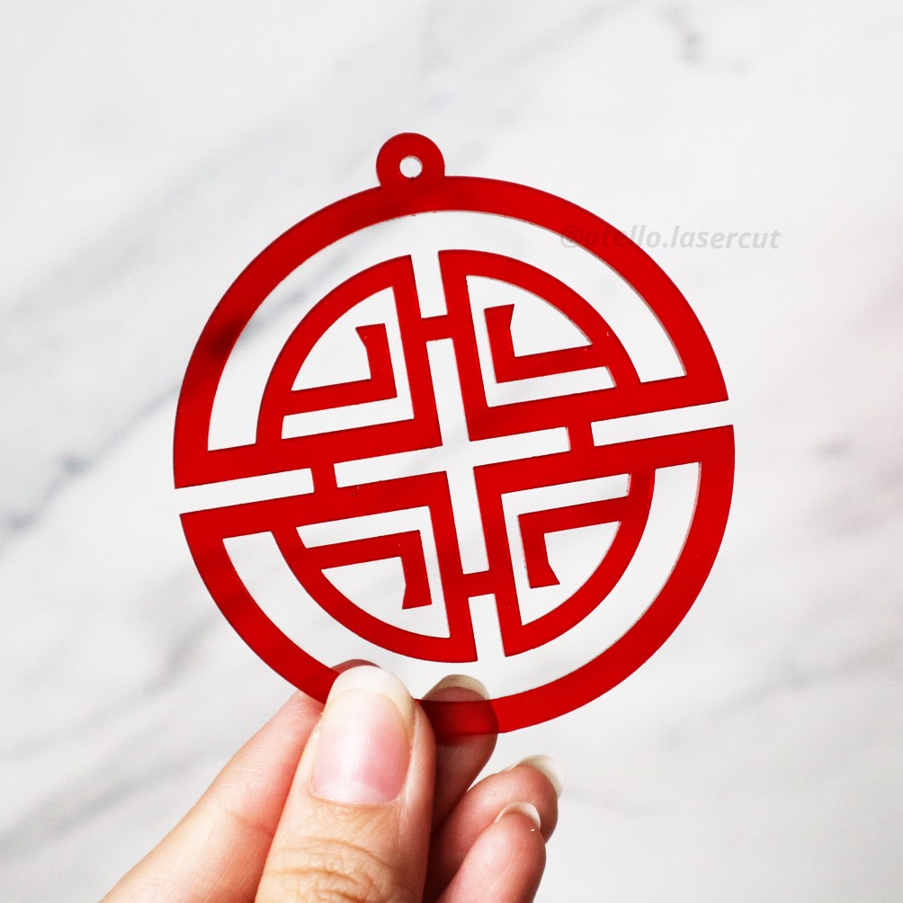 Hang Tag Imlek Ornament Sincia HangTag Dekorasi Hampers Tag Oriental Chinese New Year Hiasan Fu