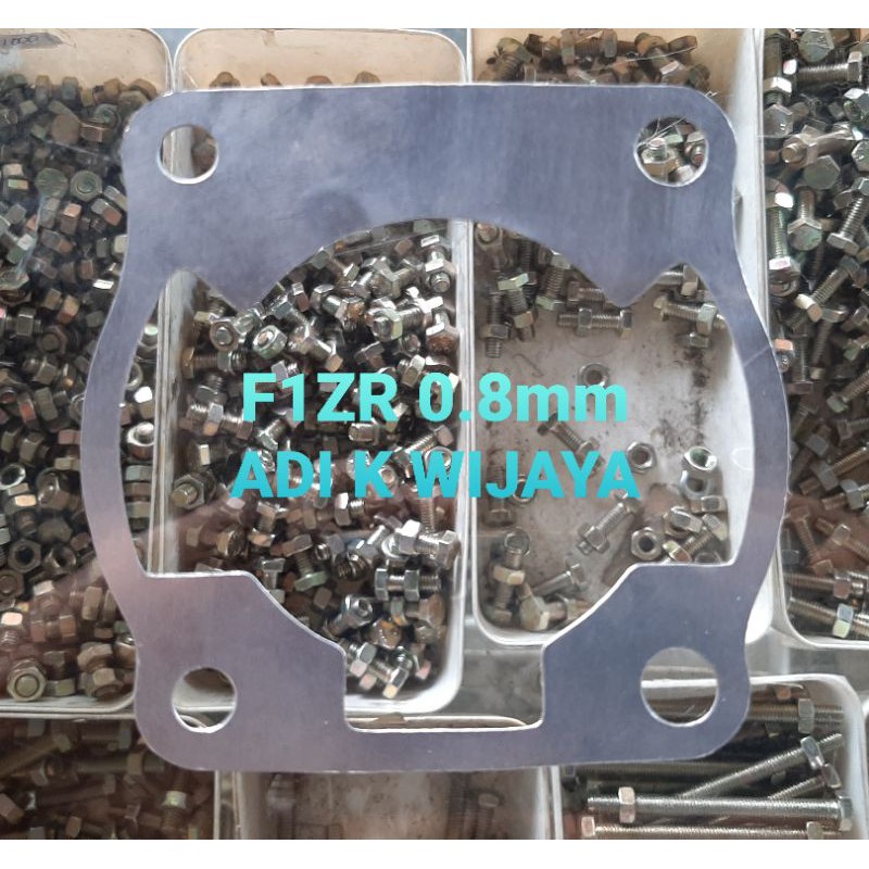 Paking gasket almunium almu blok f1zr fizr fiz r SS1 SS2 tebal 0,5mm 0,8mm 1mm 1,5mm 2mm 3mm