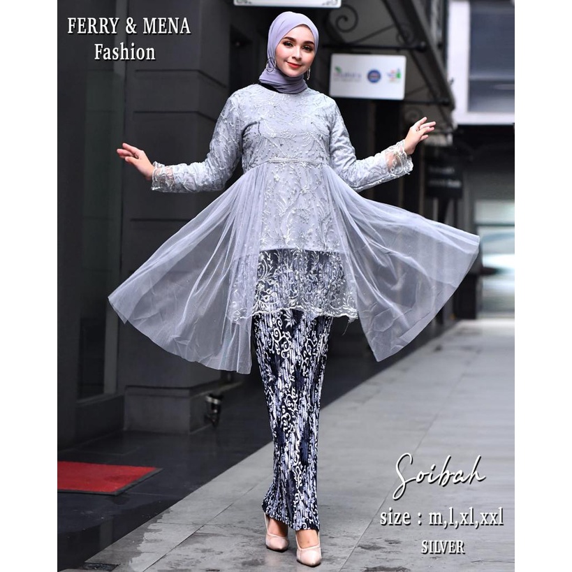 Kebaya Modern Soibah FM / Setelan Baju Kebaya Wisuda Modern / Baju Brukat Kebaya Kekinian / Setelan Kebaya Brukat / Kebaya Wisuda / Kebaya