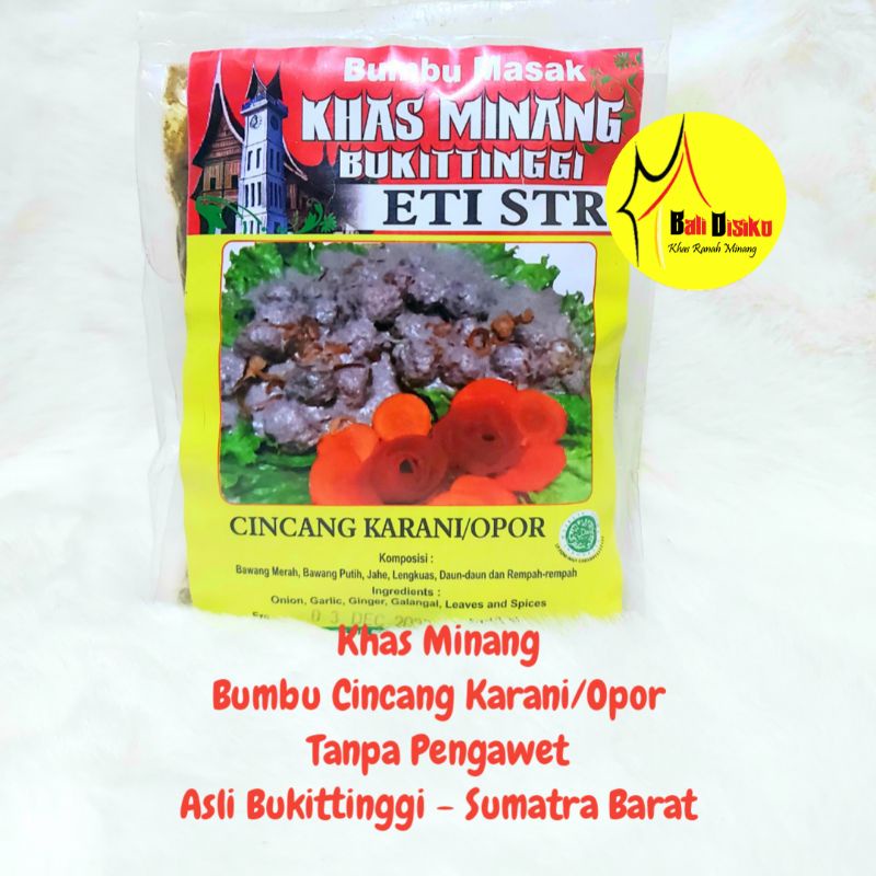 

BUMBU KHAS BUKITTINGGI ETI STR (BUMBU CINCANG KARANI/OPOR)