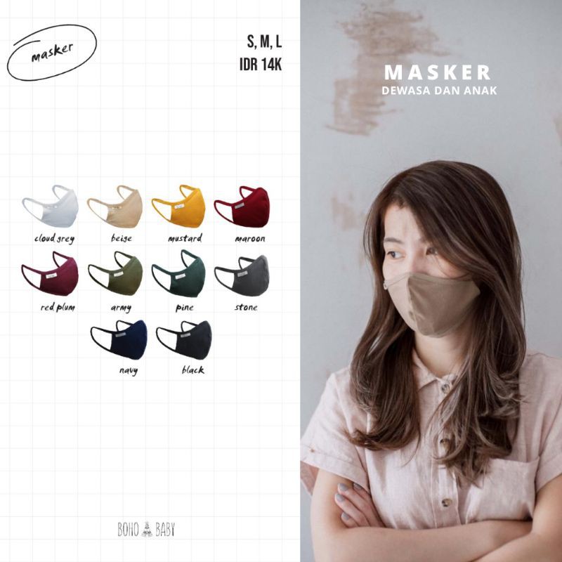 MASKER BOHOPANNA / Masker Anak / Masker Dewasa #1