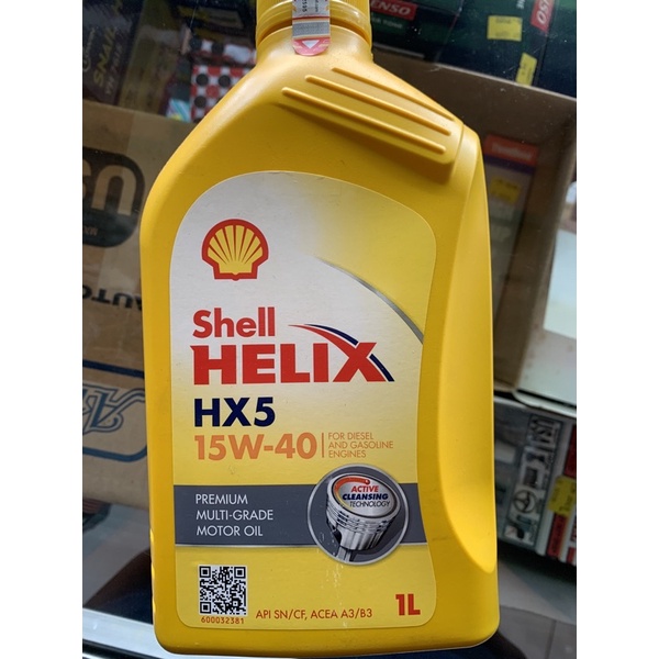 Jual Shell Helix HX-5 15W-40 1L original | Shopee Indonesia