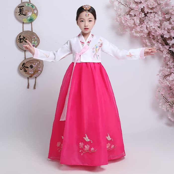 Hanbok girl anak dress korea kostum korean traditional clothes long