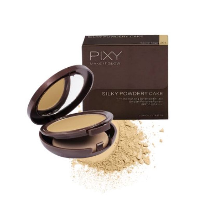 Pixy make it glow Silky powdery cake/ Pixy TWC / TWC Silky/ two way cake / make it glow series/Bedak