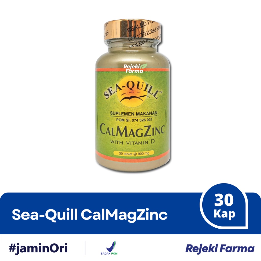 [ BPOM ] Sea-Quill CAL MAG ZINC isi 30 Tablet - SeaQuill CalMagZinc