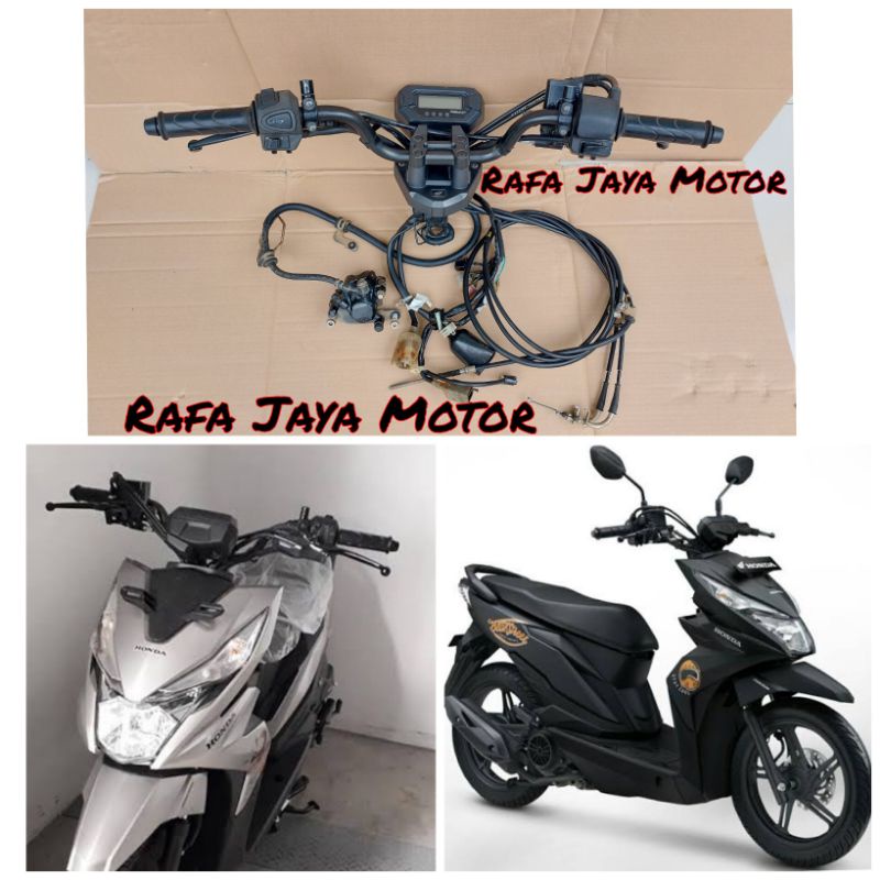 Stang Stir Honda Beat Street 2016 - 2019 Plus Pengereman Original Copotan Fullset