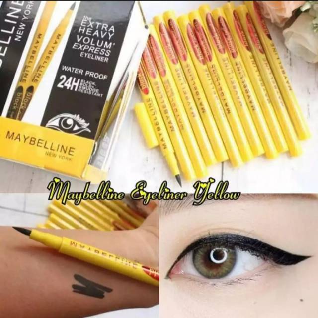 MAYBELINE EXTRA HEAVY VOLUM EXPRESS EYELINER WATERPROOF 24H PROMO/ COD