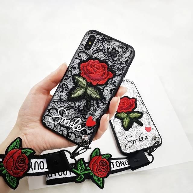 Luxury 3d Flower Rosebunga Mawar Merah Case Oppo F5 A37 A37f A83 A71 A39 A57 Neo 9 Plus Youth