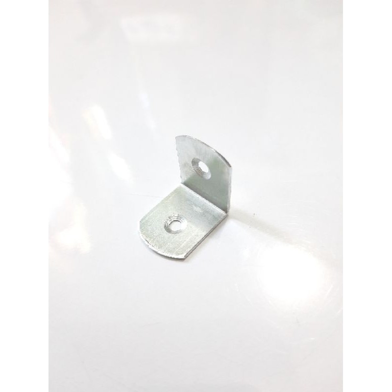 Siku Ambalan L Oval 2,5cm × 2cm BESI Bracket Penyangga Siku Rak - PENDEK