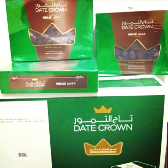 

KURMA DATE CROWN KHALAS 1kg atau Karton