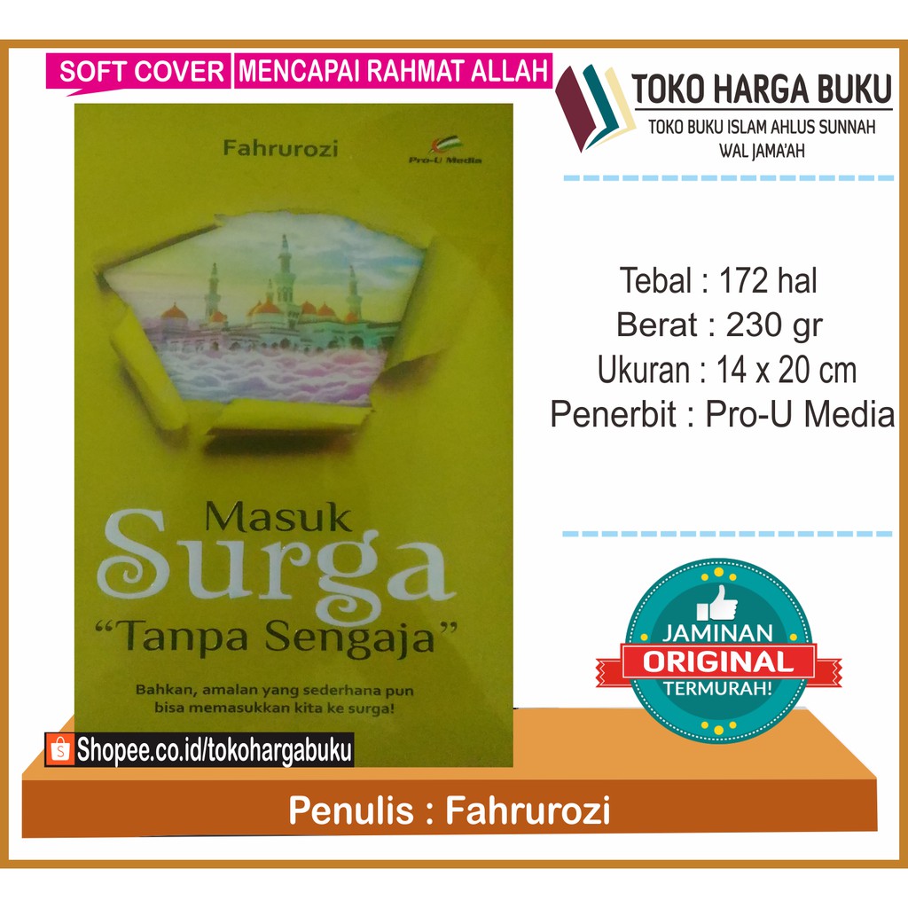 Foto Masuk Surga Tanpa Sengaja - Penerbit Pro-U Media