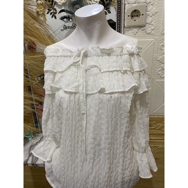 blouse  korea putih