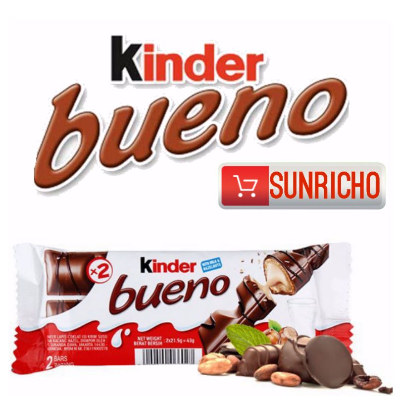 Jual Kinder Bueno Chocolate 43 Gr Indonesia|Shopee Indonesia