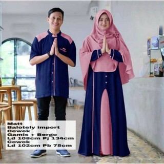  Baju  Couple Keluarga  lebaran Kapel Alzwa Pakaian 